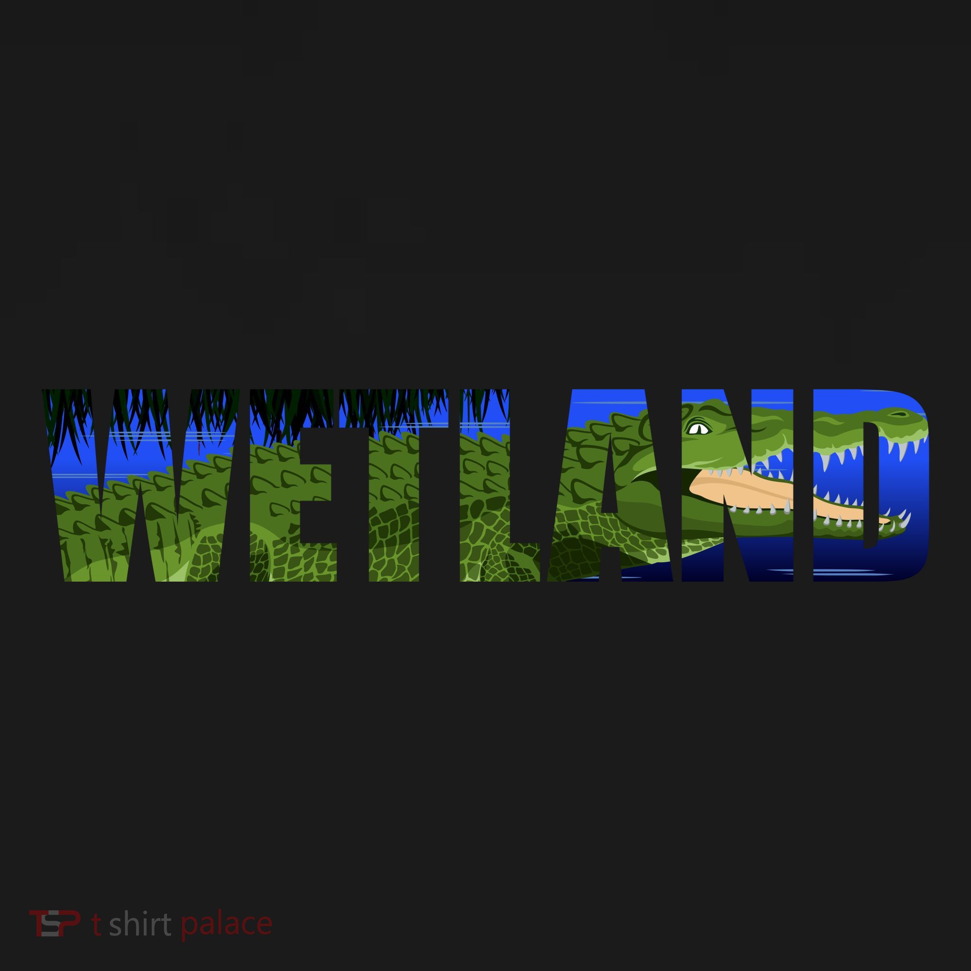 Wetland Gator Crocodile Button