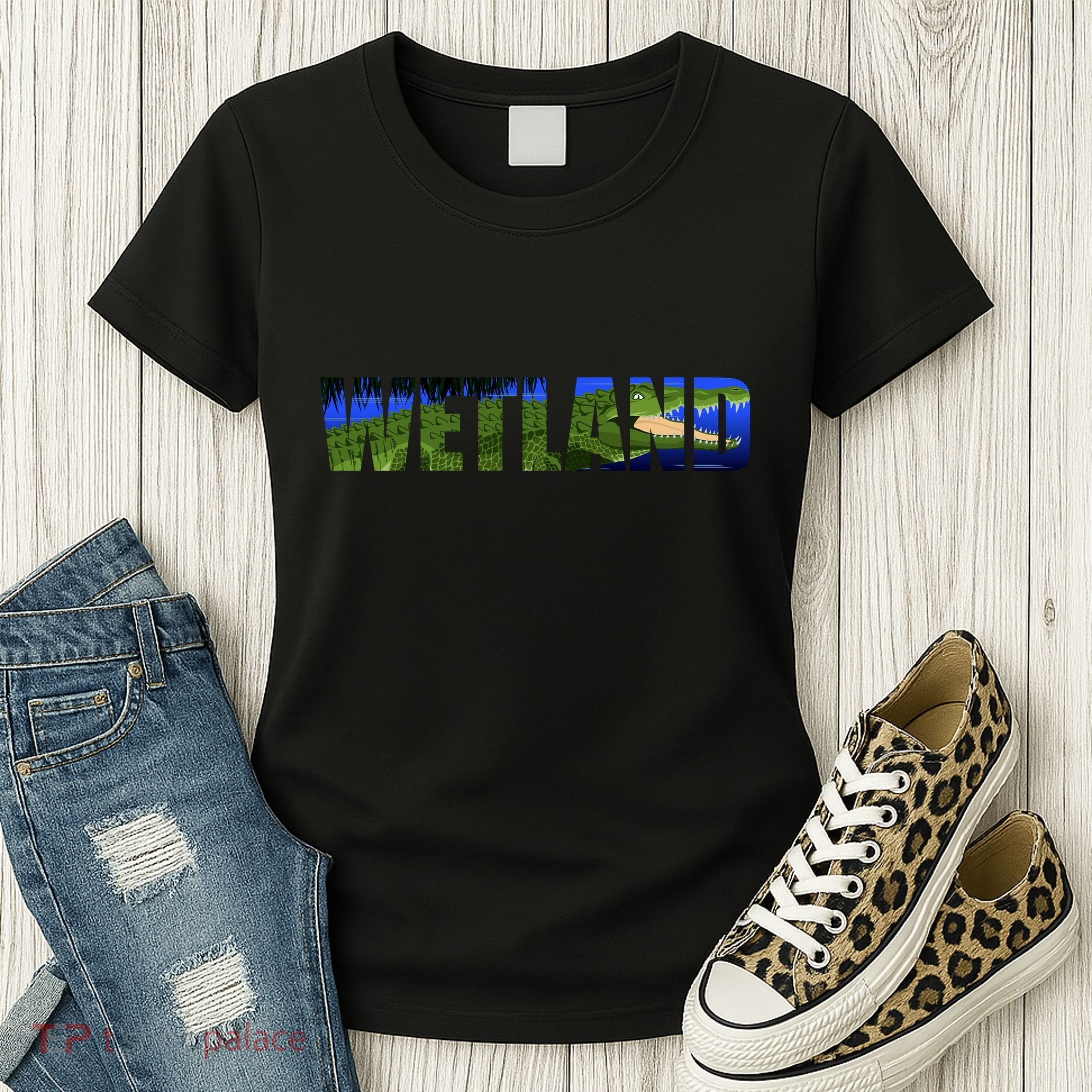 Wetland Gator Crocodile Women's T-Shirt