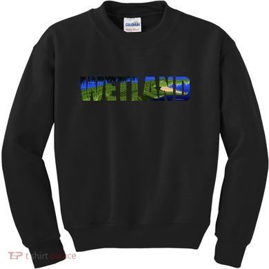 Wetland Gator Crocodile Kids Sweatshirt