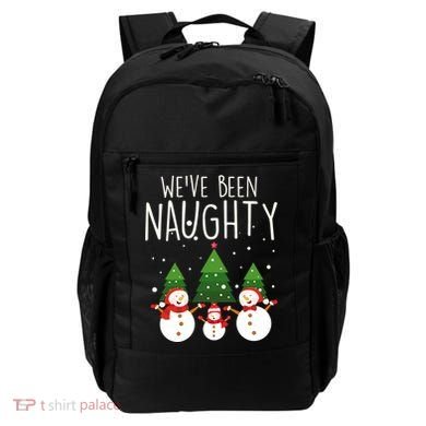 We've Been Naughty Christmas Snowman Backpack