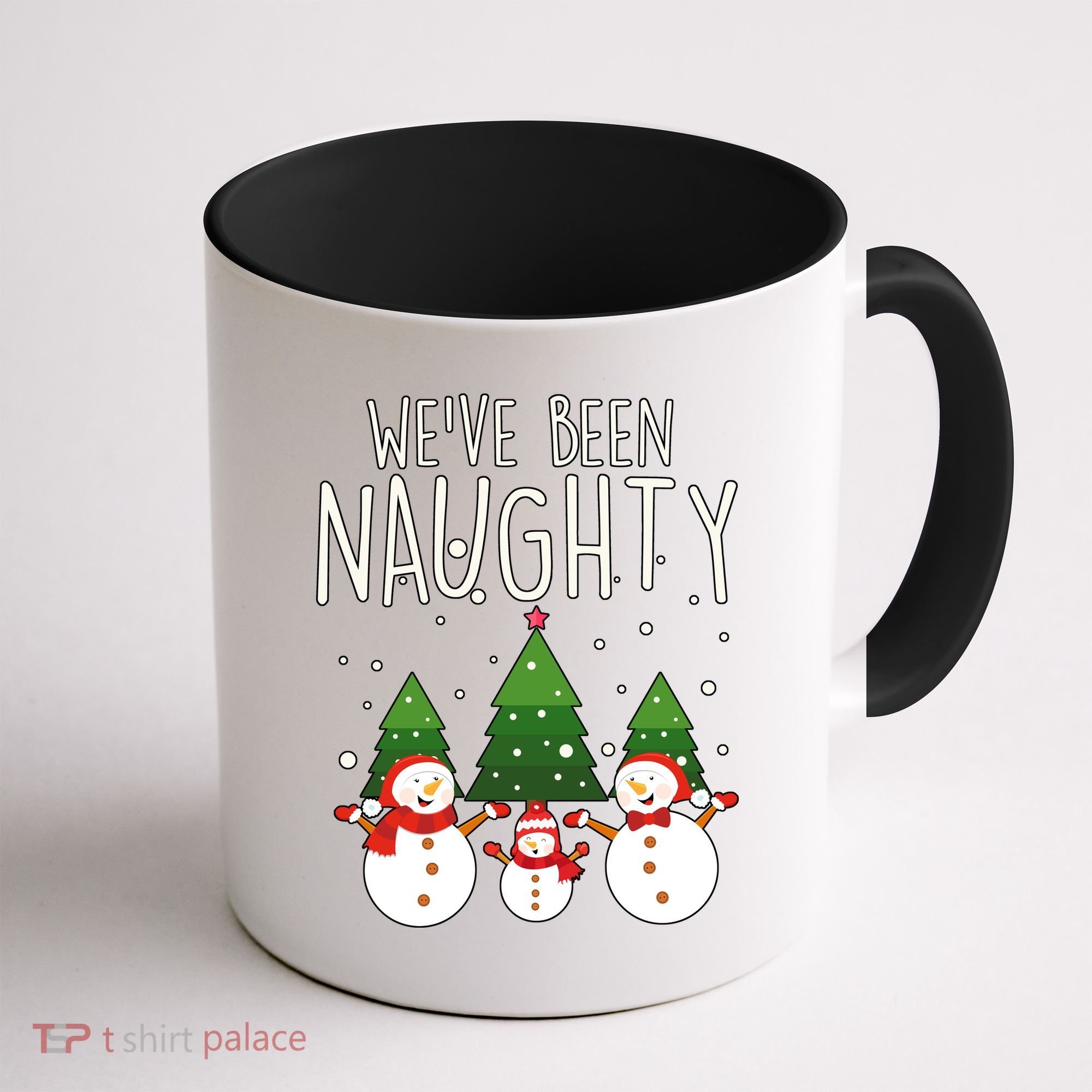 We've Been Naughty Christmas Snowman Coffee Mug
