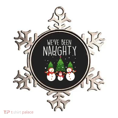We've Been Naughty Christmas Snowman Ornament
