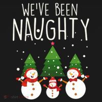 We've Been Naughty Christmas Snowman Ornament thumb 1