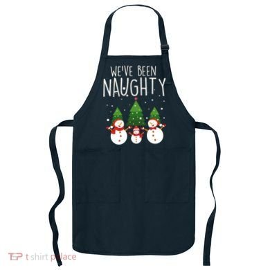 We've Been Naughty Christmas Snowman Apron