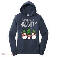 We've Been Naughty Christmas Snowman Women's Hoodie thumb 0