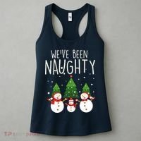 We've Been Naughty Christmas Snowman Women's Tank Top thumb 3