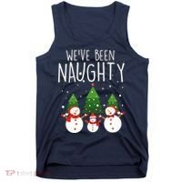 We've Been Naughty Christmas Snowman Tank Top thumb 0