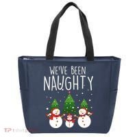 We've Been Naughty Christmas Snowman Tote Bag thumb 0