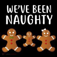 We've Been Naughty Gingerbread T-Shirt thumb 7