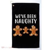 We've Been Naughty Gingerbread Golf Towel thumb 0