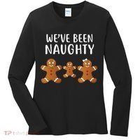 We've Been Naughty Gingerbread Women's Long Sleeve Shirt thumb 0