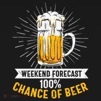 Weekend Forecast 100 Chance Of Beer Beer Gift Beer Lover Women's Hoodie thumb 2