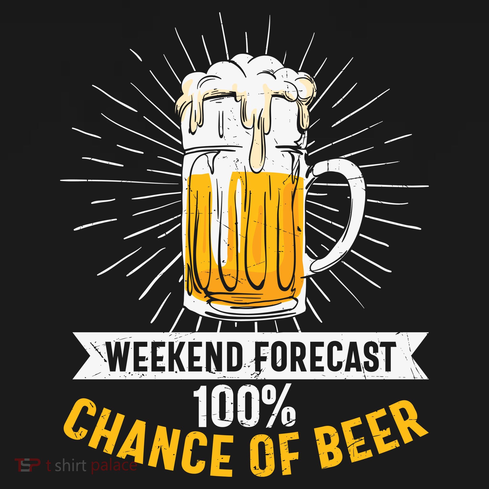 Weekend Forecast 100 Chance Of Beer Beer Gift Beer Lover Women's Hoodie
