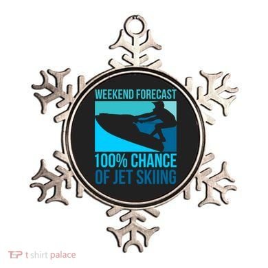 Weekend Forecast 100% Chance Of Jet Skiing Jet Ski Lovers Gift Ornament