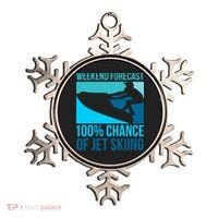 Weekend Forecast 100% Chance Of Jet Skiing Jet Ski Lovers Gift Ornament thumb 0