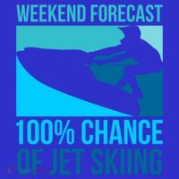 Weekend Forecast 100% Chance Of Jet Skiing Jet Ski Lovers Gift Apron thumb 3
