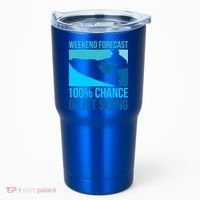 Weekend Forecast 100% Chance Of Jet Skiing Jet Ski Lovers Gift Tumbler thumb 0