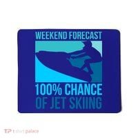Weekend Forecast 100% Chance Of Jet Skiing Jet Ski Lovers Gift Mousepad thumb 0
