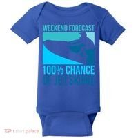 Weekend Forecast 100% Chance Of Jet Skiing Jet Ski Lovers Gift Baby Bodysuit thumb 0