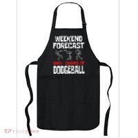 Weekend Forecast 100% Chance Of Dodgeball Dodgeball Player Apron thumb 0