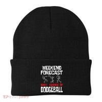 Weekend Forecast 100% Chance Of Dodgeball Dodgeball Player Beanie thumb 0