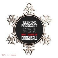 Weekend Forecast 100% Chance Of Dodgeball Dodgeball Player Ornament thumb 0