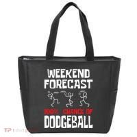 Weekend Forecast 100% Chance Of Dodgeball Dodgeball Player Tote Bag thumb 0