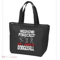 Weekend Forecast 100% Chance Of Dodgeball Dodgeball Player Tote Bag thumb 3