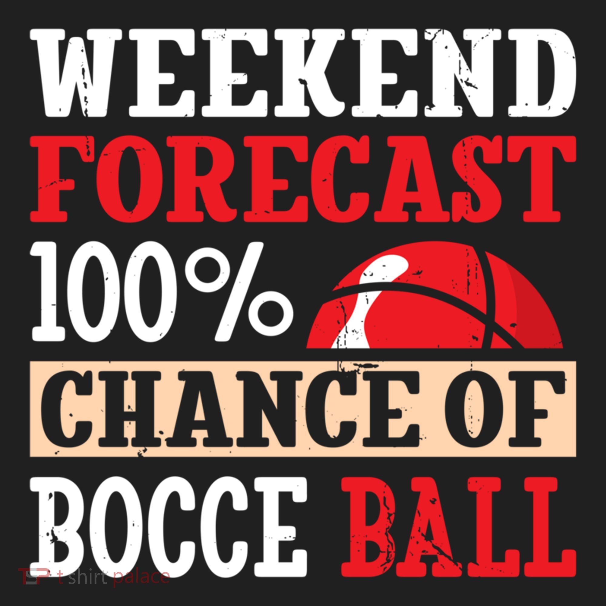 Weekend Forecast 100% Chance Of Bocce Ball Meaningful Gift Beanie