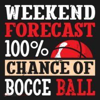 Weekend Forecast 100% Chance Of Bocce Ball Meaningful Gift Ornament thumb 1