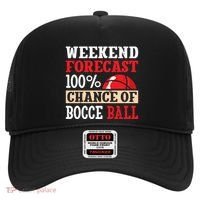 Weekend Forecast 100% Chance Of Bocce Ball Meaningful Gift Hat thumb 0