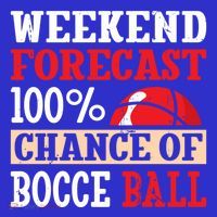 Weekend Forecast 100% Chance Of Bocce Ball Meaningful Gift Baby Bodysuit thumb 2