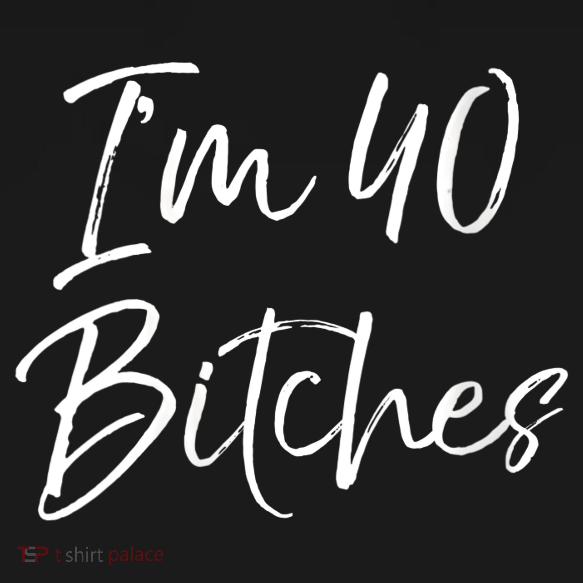 Wo Funny 40th Birthday Gift for Wo Girl Cute I'm 40 Bitches V-Neck Women's Tank Top