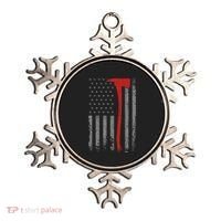 Wildland Firefighter Axe American Flag Thin Red Line Fireman Ornament thumb 0