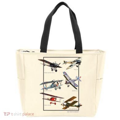 Wwi Fighters Airplanes Tote Bag