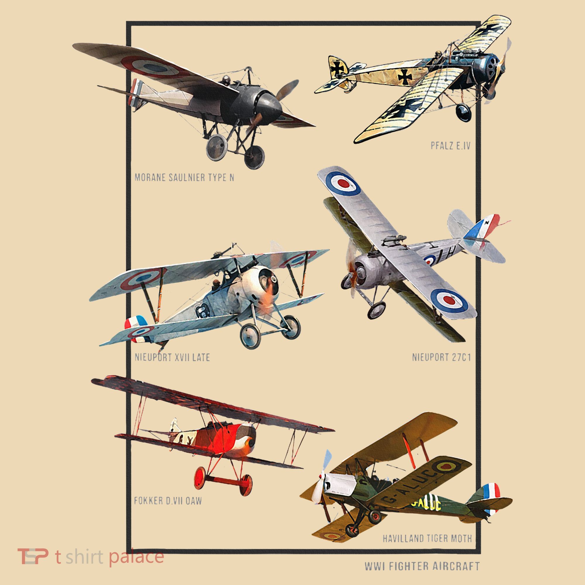 Wwi Fighters Airplanes Tote Bag