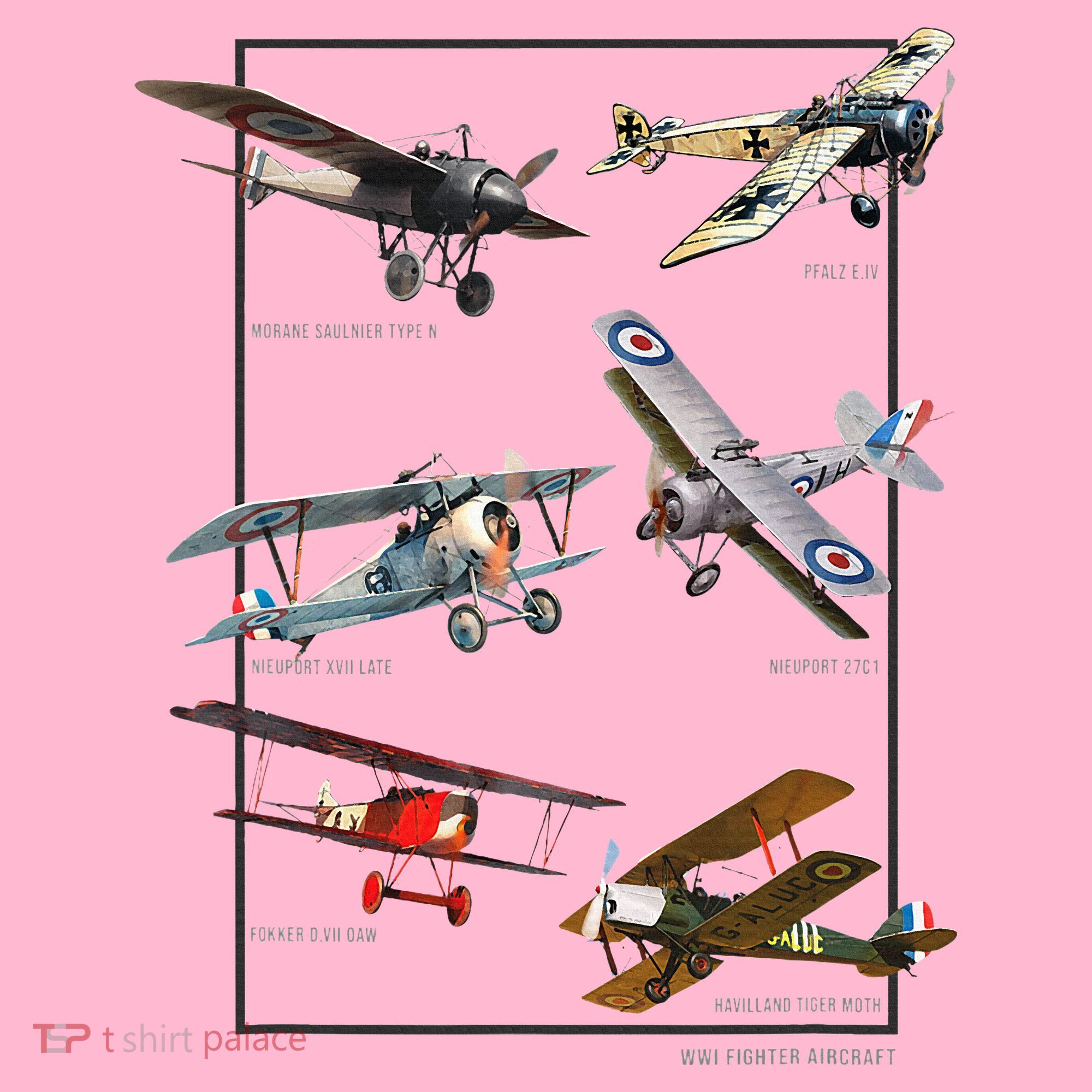 Wwi Fighters Airplanes Coaster