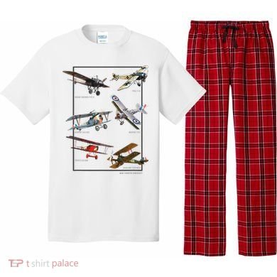 Wwi Fighters Airplanes Pajama Set