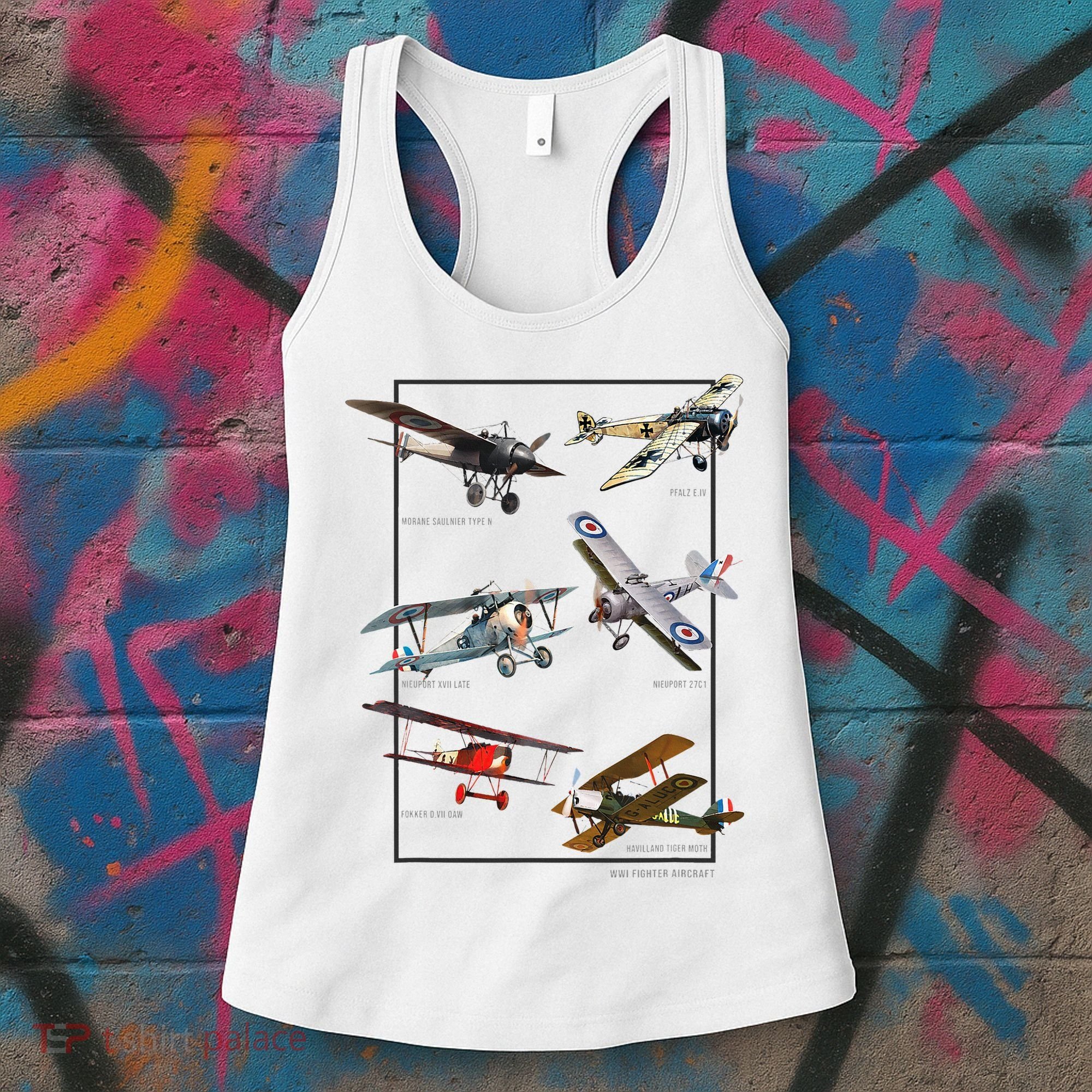 Wwi Fighters Airplanes Women's Tank Top