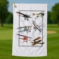 Wwi Fighters Airplanes Golf Towel thumb 1