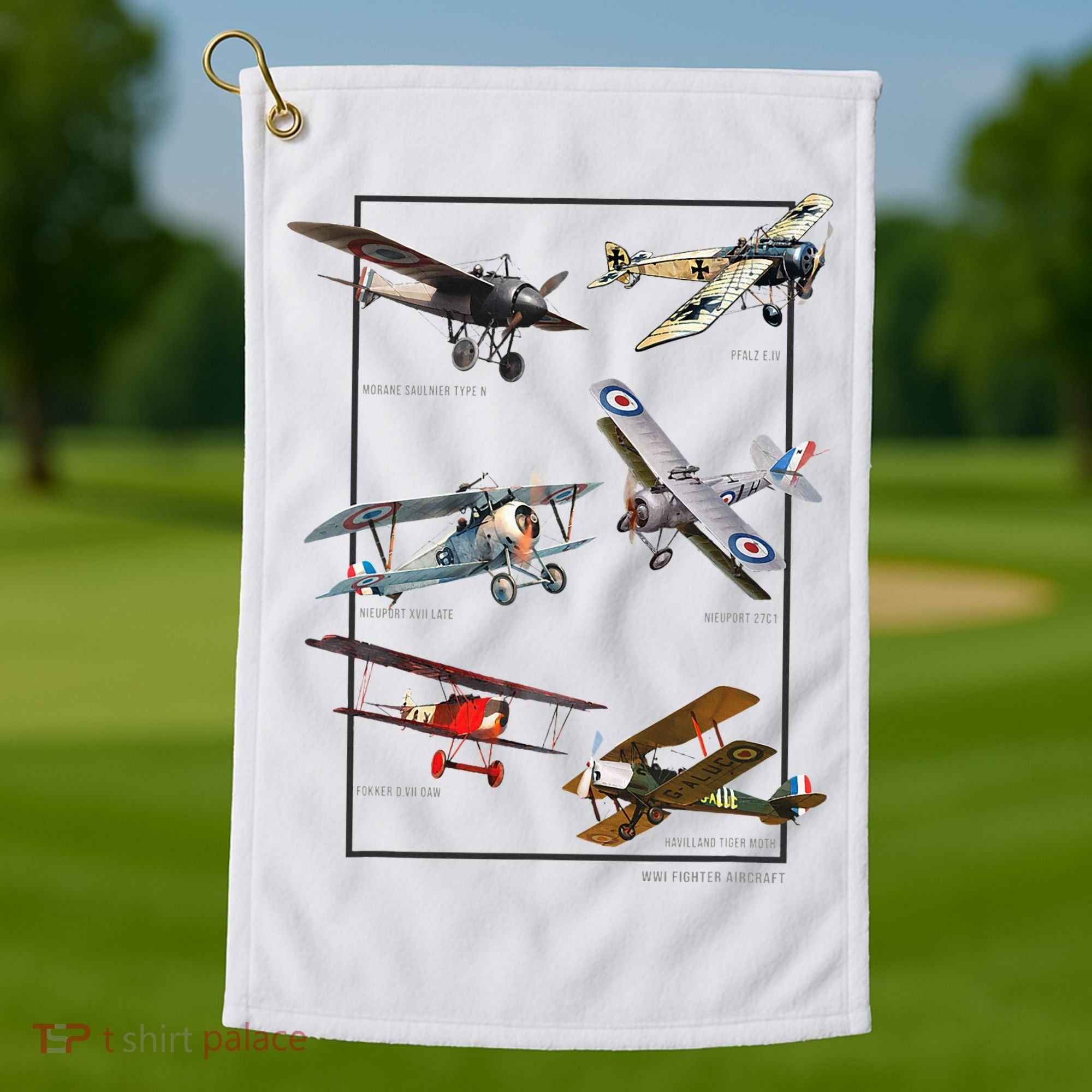 Wwi Fighters Airplanes Golf Towel