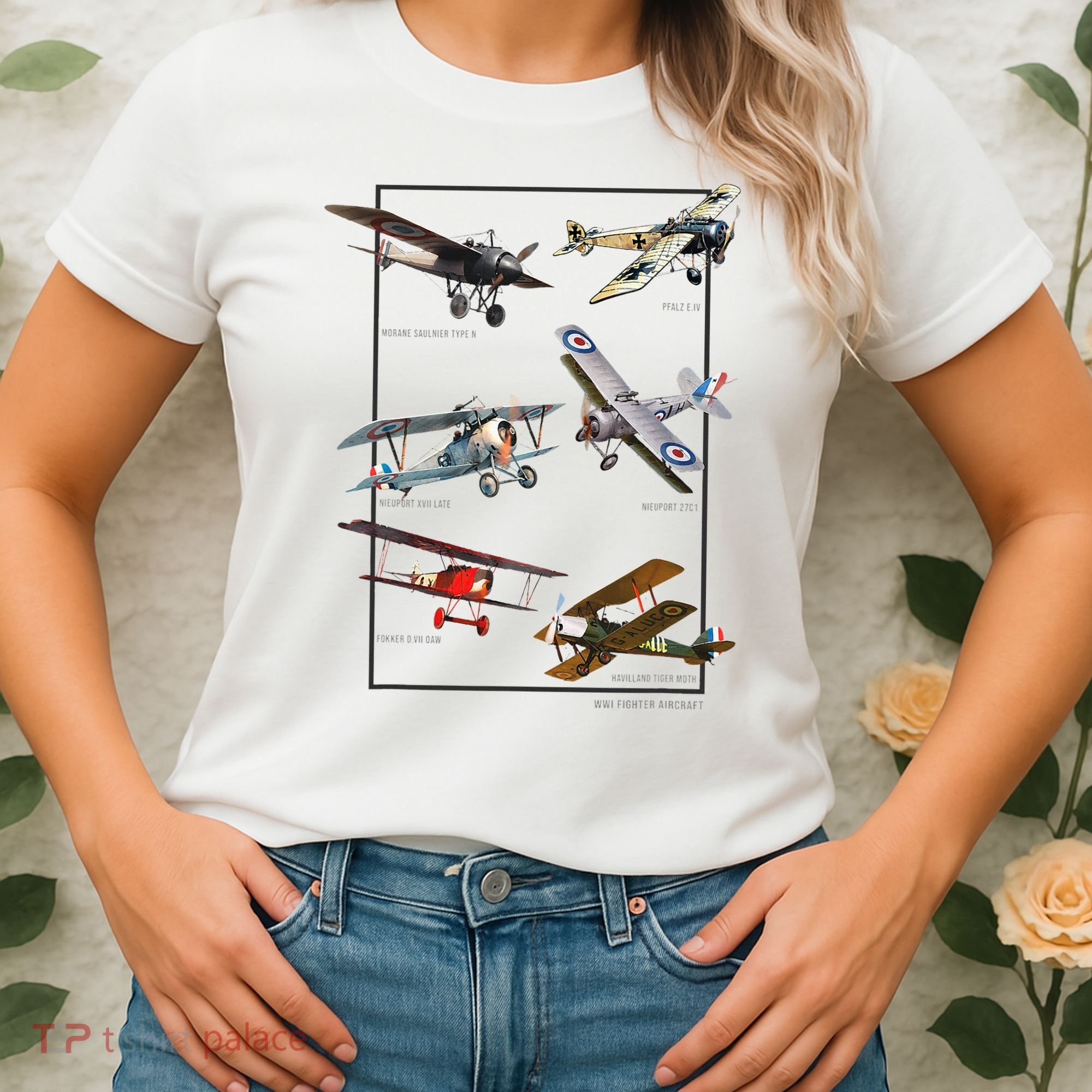 Wwi Fighters Airplanes Women's T-Shirt