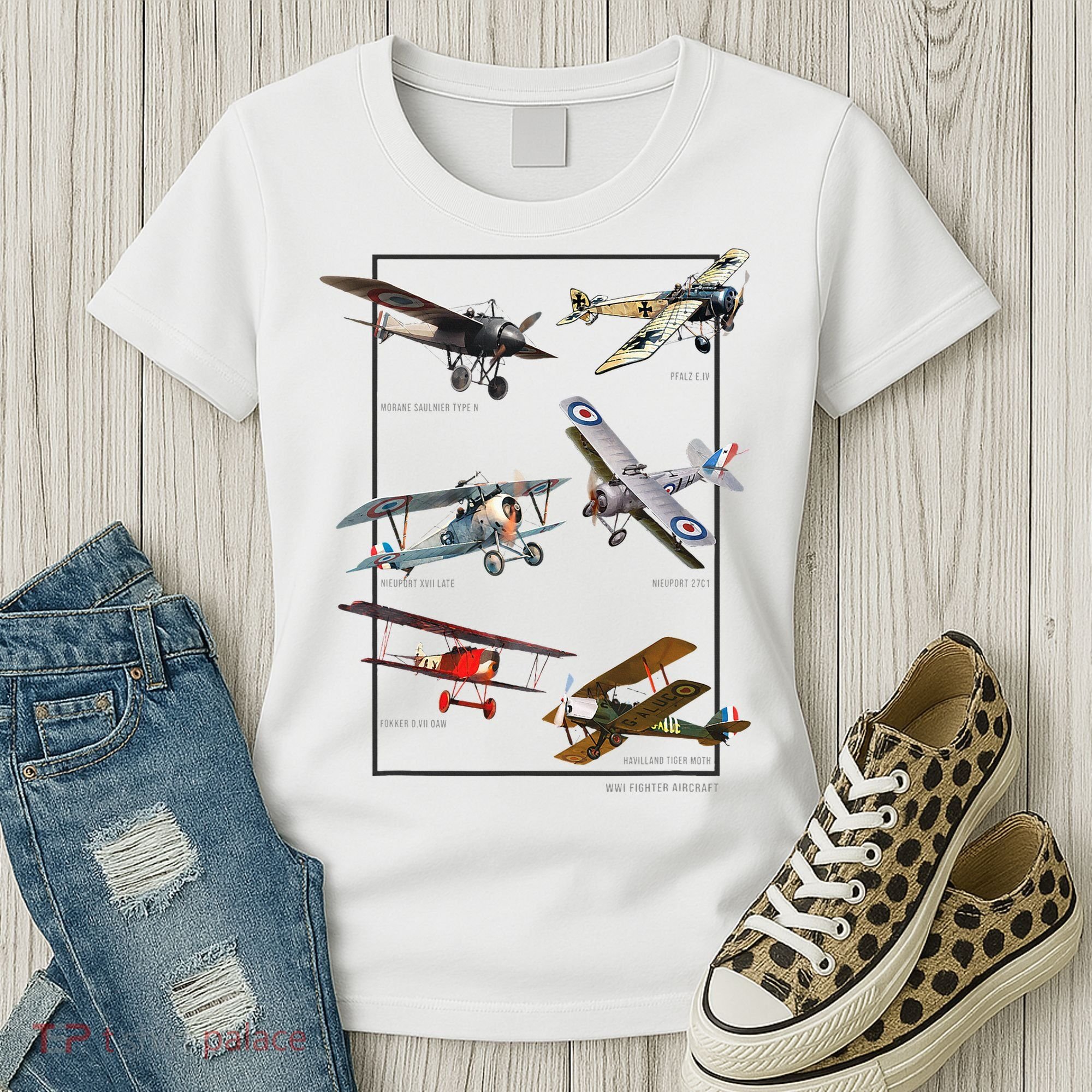 Wwi Fighters Airplanes Women's T-Shirt