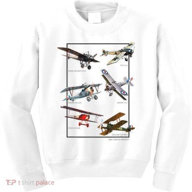 Wwi Fighters Airplanes Kids Sweatshirt