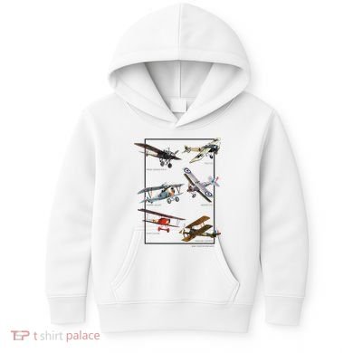 Wwi Fighters Airplanes Kids Hoodie