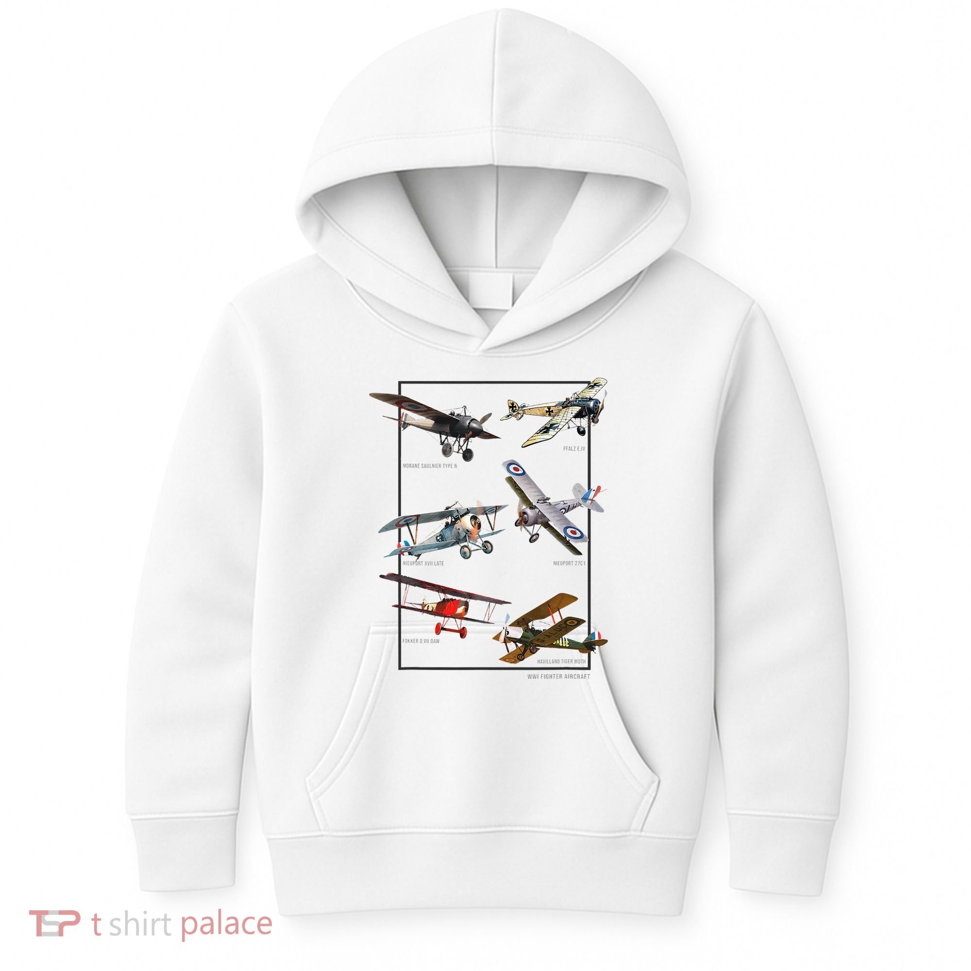 Wwi Fighters Airplanes Kids Hoodie