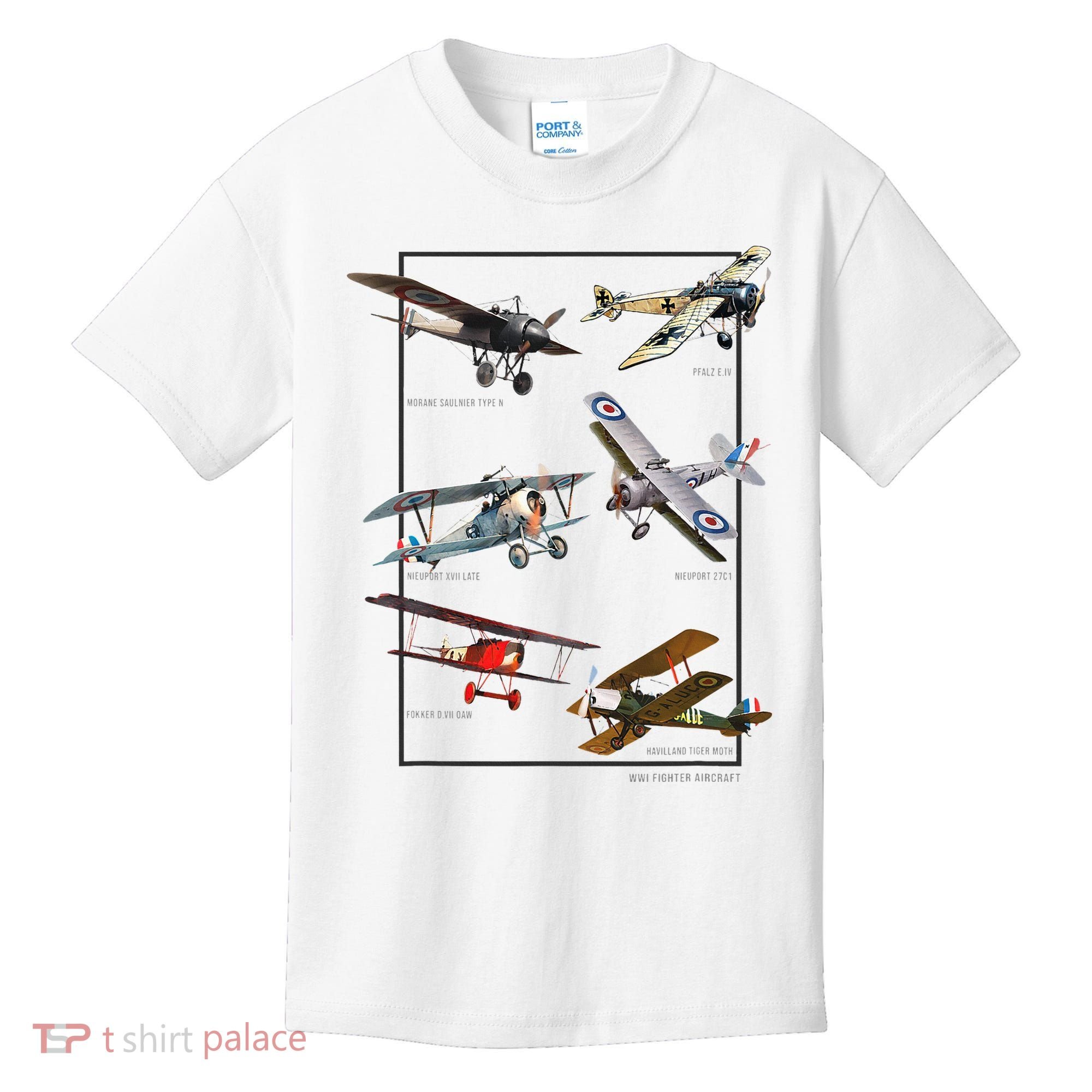 Wwi Fighters Airplanes Kids T-Shirt