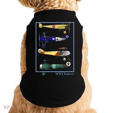 WWI Fighters Airplanes Vintage Doggie Tank