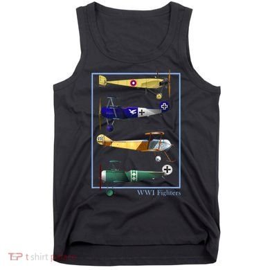 WWI Fighters Airplanes Vintage Tank Top