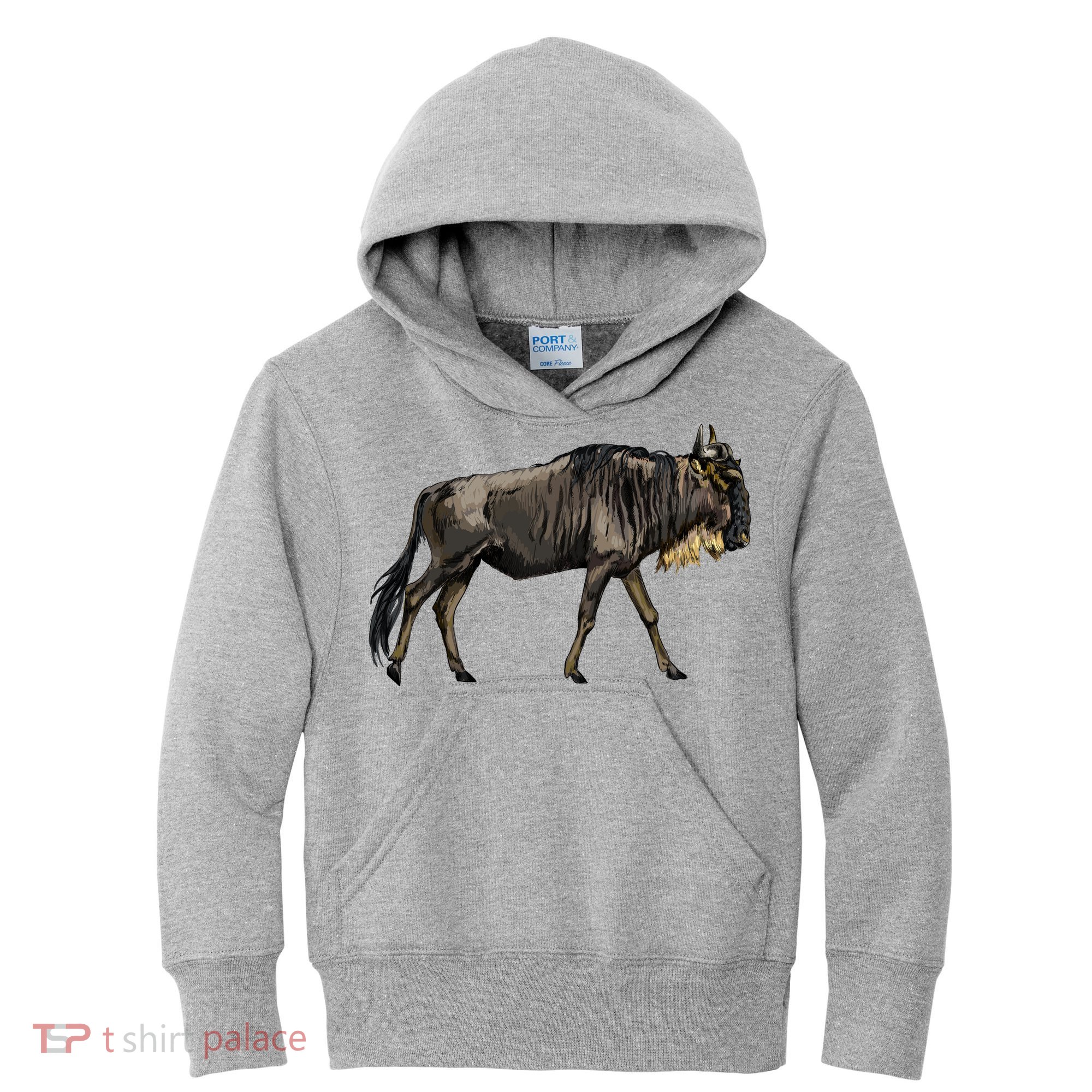 Wildebeest From A Splash Kids Hoodie
